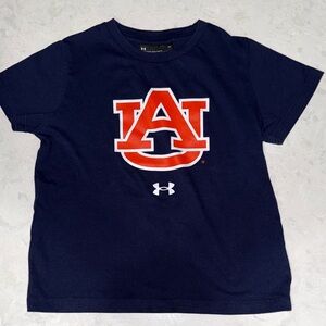 Under Armour Kids Navy Tee with Auburn Logo